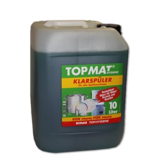 Topmat Maschinenreiniger Spülmaschinen Hygiene Klarspüler (10l Kanister)