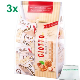 Ferrero Giotto Mini-Stangen Office Pack (3x116g Beutel) plus usy Block
