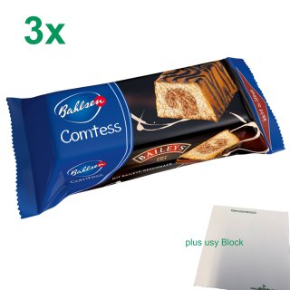 Bahlsen Comtess Baileys Officepack (3x350g Kuchen mit Baileys-Geschmack) + usy Block