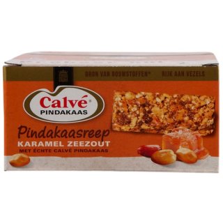 Calvé Erdnussbutter Müsliriegel mit Karamell Meersalz (12x40gr Karton)