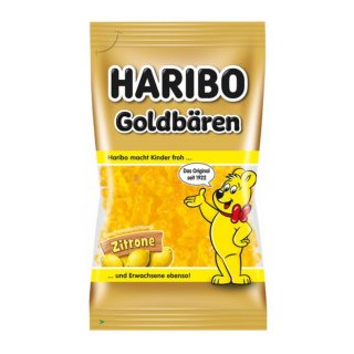 Haribo Goldbären Zitrone sortenrein (75g Beutel)