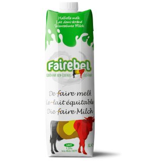 Fairebel die faire Milch Teilentrahmte Milch 1,5 % Fett UHT (1 Liter)