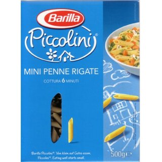 Barilla Piccolini Nudeln "Mini Penne Rigate", 500 g