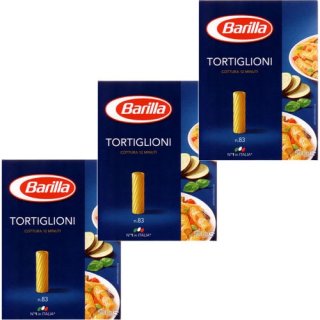 3x Barilla Nudeln "Tortiglioni" n.83, 500 g
