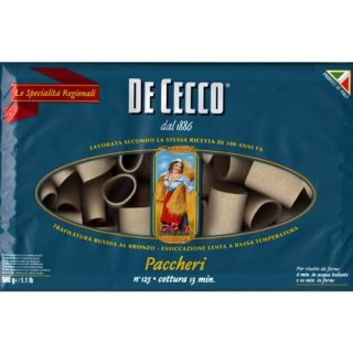 De Cecco Nudeln "Paccheri" n.125, 500 g