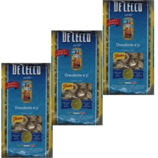 3x De Cecco Nudeln "Orecchiette" n.91, 500 g