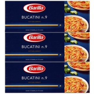 3x Barilla Nudeln "Bucatini" n.9, 500 g