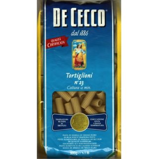 De Cecco Nudeln "Tortiglioni" n.23, 500 g