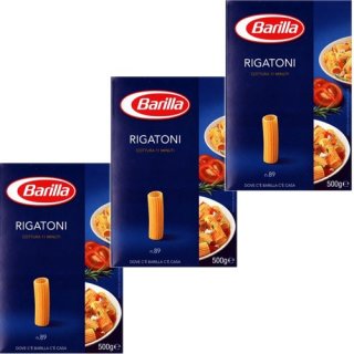 3x Barilla Nudeln ,,Rigatoni" n. 89, 500g