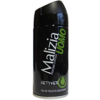 Malizia Uomo Deo "Vetyver", 150 ml