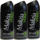 3x Malizia Uomo Deo "Vetyver", 150 ml
