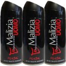 3x Malizia Uomo Deo "Musk", 150 ml