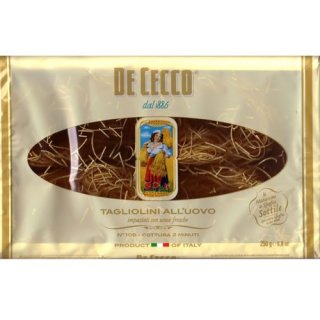 De Cecco Nudeln "Tagliolini alluovo" n.106, 250 g