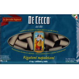 De Cecco Nudeln "Rigatoni napoletani" n.124, 500 g
