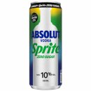 Absolut Vodka Sprite Zero 10% Vol (12x0,33l Dose) VPE