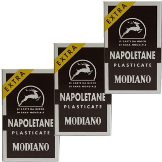3x Modiano Napoletane Karten "Napoletane n°97/38", 40 Karten