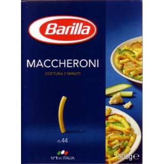 4x Barilla Nudeln "Maccheroni" n.44, 500 g