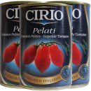 3x Cirio Pelati "Geschälte Tomaten", 400 g