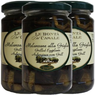 3x Dispac Antipasti Melanzane alla Griglia "Auberginen vom Grill", 280 g