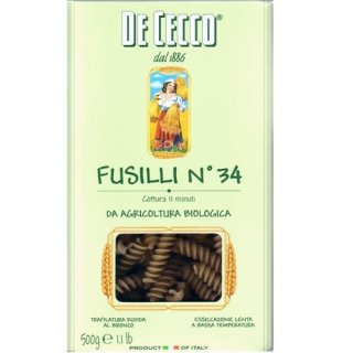 De Cecco Nudeln "Fusilli Biologica" n.34, 500 g