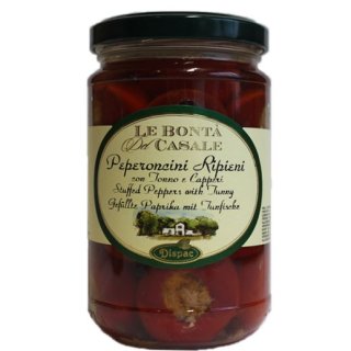 Dispac Antipasti Peperoncini Ripieni "Peperoncino gefüllt mit Thunfisch", 280 g