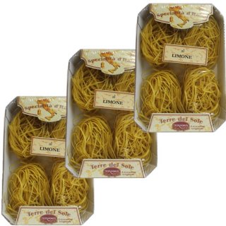 3x Terre del Sole Nudeln "Linguine al Limone", 250 g