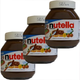 3x Ferrero Nutella aus Italien, 750g