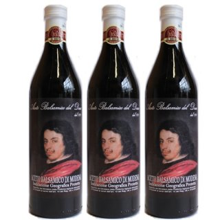 3x Aceto Balsamico Del Duca "White Cup", 500 ml