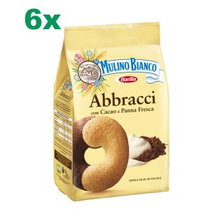 6x Mulino Bianco Kekse "Abbracci", 350 g