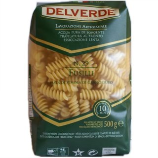 Delverde Nudeln "Fusilli" n.29, 500 g