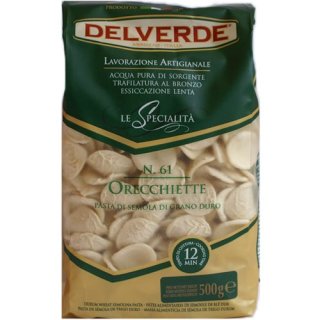 Delverde Nudeln "Orecchiette" n.61 Le Specialita, 500 g