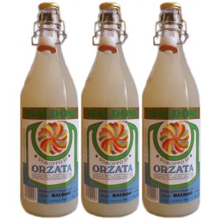 3x Baldoni Sciroppo Di Orzata "Mandelsirup", 1000 ml