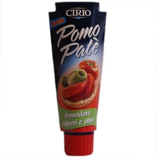3x Cirio Pomo Paté "Pomodoro, Caperi e Olive", 100 g