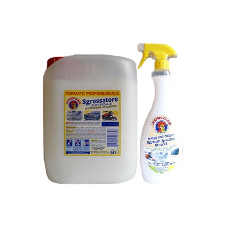 CHANTECLAIR SGRASSATORE CON BICARBONATO 5 LT TANICA FORMATO PROFESSIONALE - PiùMe