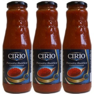 3x Cirio Passata Rustica "passierte Tomaten", 680 g