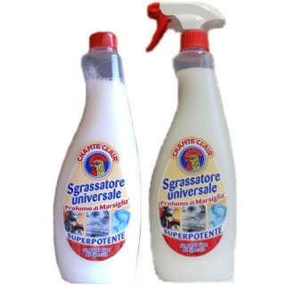 Chante Clair "Sgrassatore universale + Nachfüllflasche " Superpotente, 2x 750ml