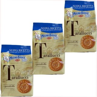 3x Mulino Bianco Kekse "Tarallucci", 350 g