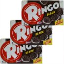 3x Pavesi Ringo Kekse Black "Black", 330 g