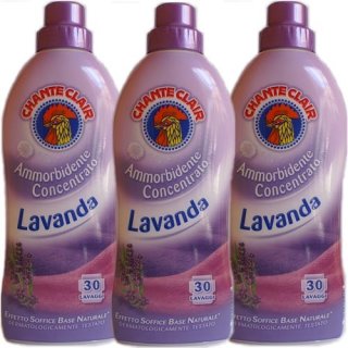 3x Chante Clair Ammorbidente Lavanda "Weichspüler Konzentrat", 750 ml