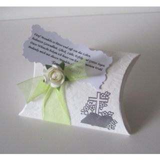 Gastgeschenke Kommunion Konfirmation Taufe Tischdeko Lindgrün