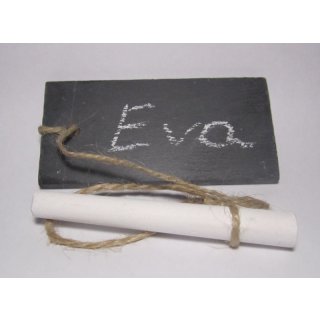 Platzkärtchen für Ihre Gäste Schiefertafel mit Kreide