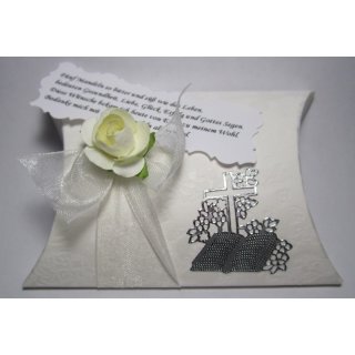 Gastgeschenke Kommunion Konfirmation Taufe Tischdeko creme