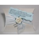 Gastgeschenke Taufe Tischdeko Jungen hellblau mit Mandeln...