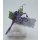 Gastgeschenke für Hochzeit Taufe Tischdeko weiß mit Blüte Mandeln Spruch Organza