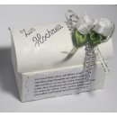 Gastgeschenke Kartonage Hochzeit Truhe Tischdeko Blumen Schleife