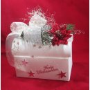 Geschenktruhe Box Weihnachten Kartonage Tischdeko...