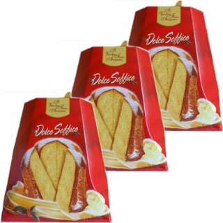 3x Il Vecchio Forno Artigiano "Pandoro Dolce Soffice", 900 g