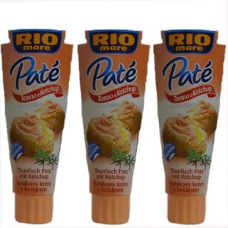 3x Rio mare Thunfisch Paté "Tonno e Ketchup", 100 g