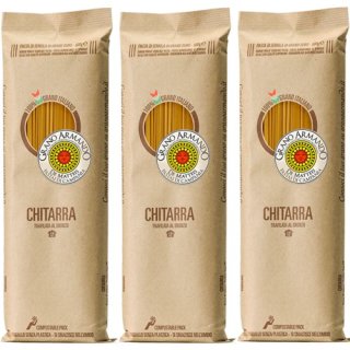 3x Grano Armando Pasta di Campania Nudeln "Chitarra", 500 g