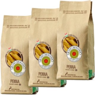 3x Grano Armando Pasta di Campania Nudeln "Penna", 500 g